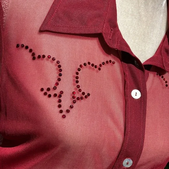 Sexy Cowgirl Rhinestones Western Shirt - Picture 3 of 16
